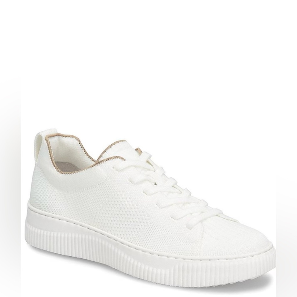 Sofft Mesh White Taupe Faro Recycled Knit Tennis Shoes Lace-up Sneakers 9 M